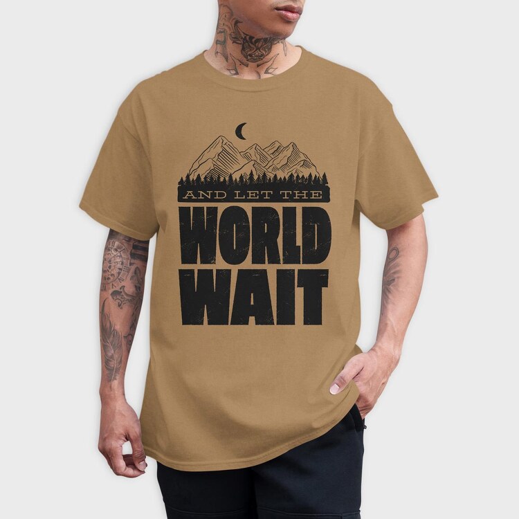 Let World Wait, Tricou Barbati (Unisex)