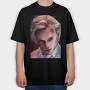 Stranger Things Face, Tricou Oversize Barbati (Unisex)