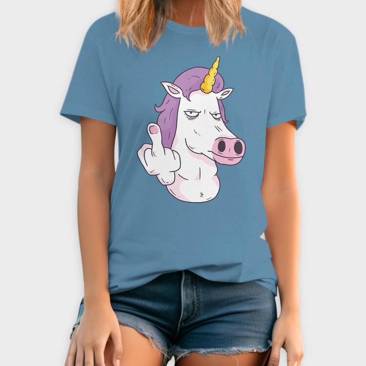 Middle Finger Unicorn, Tricou Barbati (Unisex)