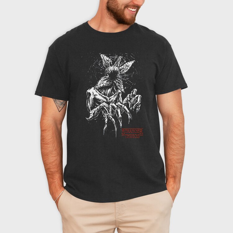 Stranger Things Sketch, Tricou Barbati (Unisex)