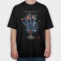 Stranger Things Hellfire, Tricou Oversize Barbati (Unisex)