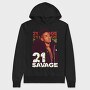19109 21 Savage Rapper, Hanorac Oversize Barbati (Unisex)