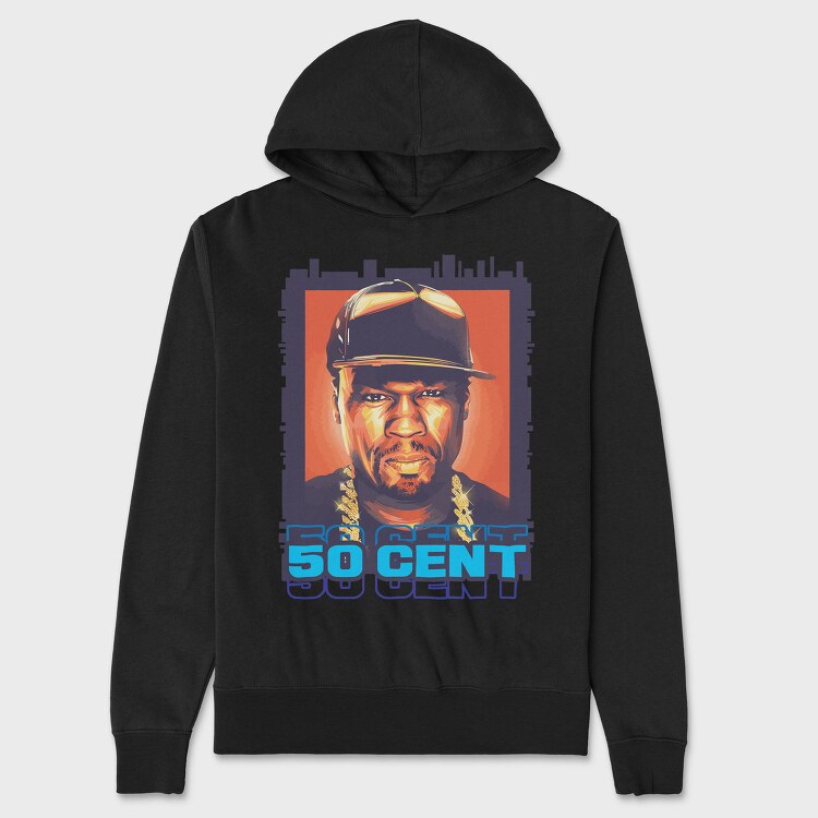 19111 50 Cent Hip Hop, Hanorac Oversize Barbati (Unisex)
