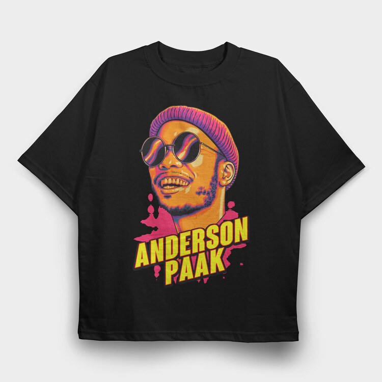 19112 Anderson Paak, Tricou Oversize Barbati (Unisex)
