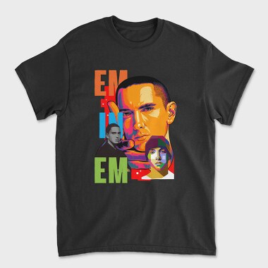 19127 Eminem Collage, Tricou Barbati (Unisex)