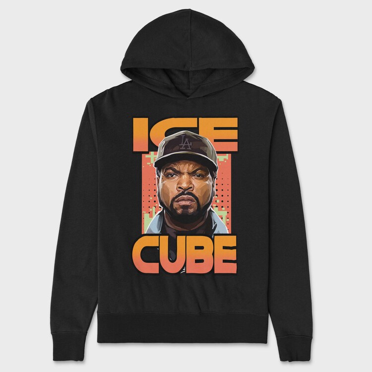 19138 Ice Cube Rapper, Hanorac Oversize Barbati (Unisex)
