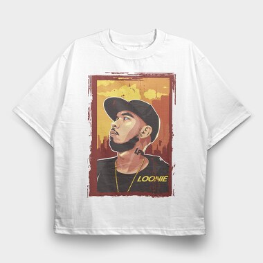 19146 Loonies Rapper, Tricou Oversize Barbati (Unisex)