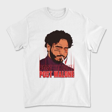 19154 Post Malone Tigarette, Tricou Barbati (Unisex)