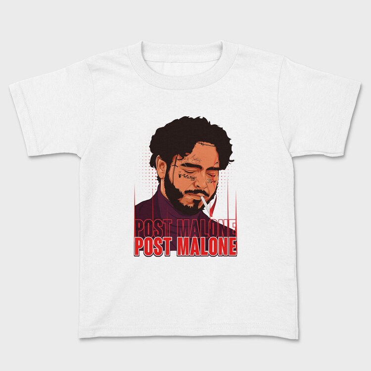 19154 Post Malone Tigarette, Tricou Copii