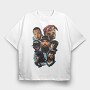 19178 Thug Life Rappers, Tricou Oversize Barbati (Unisex)