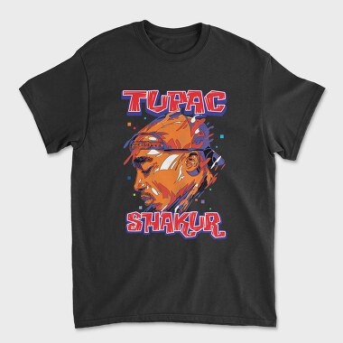 19182 Tupac Shakur, Tricou Barbati (Unisex)
