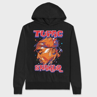 19182 Tupac Shakur, Hanorac Oversize Barbati (Unisex)
