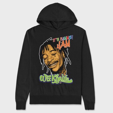 19185 Wiz Khalifa Vintage, Hanorac Oversize Barbati (Unisex)