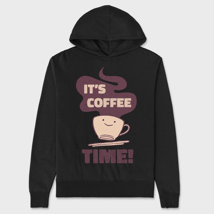 Its Coffee Time, Hanorac Oversize Barbati (Unisex)