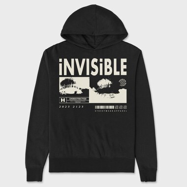 Invisible 1, Hanorac Oversize Barbati (Unisex)