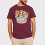 Basset Hound Sunflowers, Tricou Barbati (Unisex)