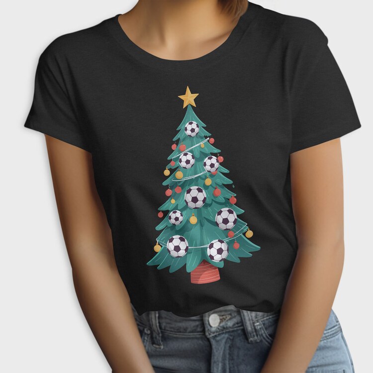 Football Christmas Tree, Tricou Femei