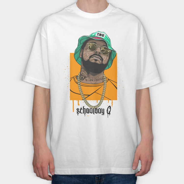 19169 Snoop Dogg Sunglasses Vintage, Tricou Oversize Barbati (Unisex)