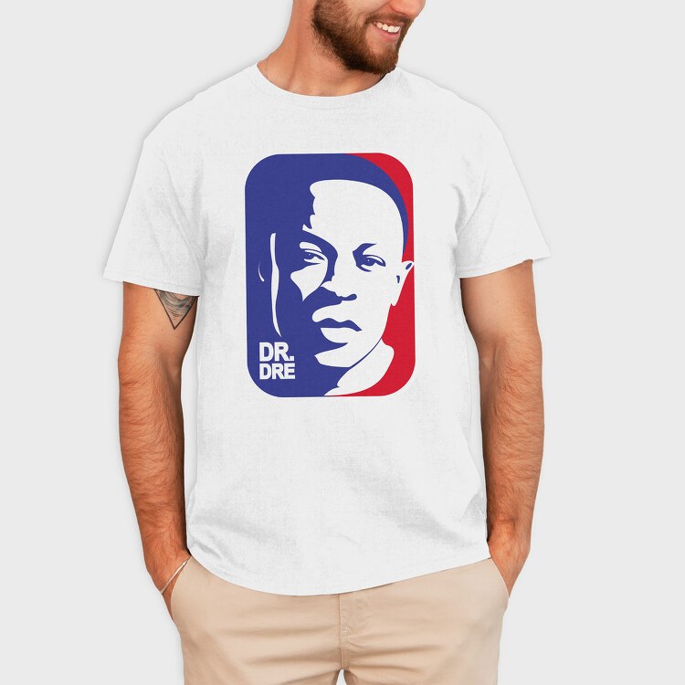 19124 Dr Dre Portrait, Tricou Barbati (Unisex)