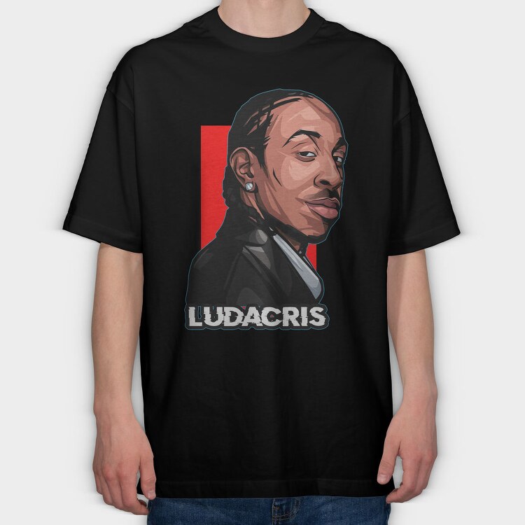 19147 Luda Rapper, Tricou Oversize Barbati (Unisex)