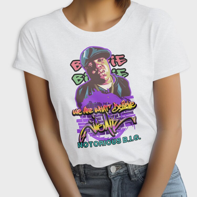 19174 Thug Life Bobby Shabazz Graffiti, Tricou Femei