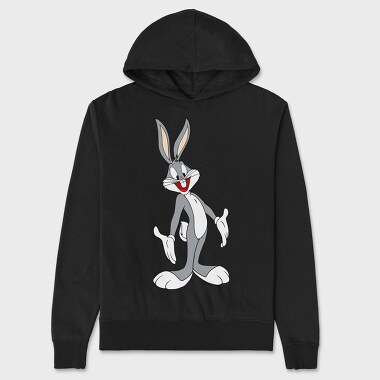 Cartoon Retro Bugs Bunny 2, Hanorac Oversize Barbati (Unisex)