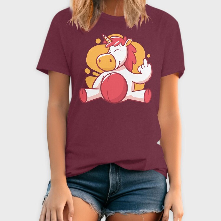 Unicorn Middle Finger, Tricou Barbati (Unisex)