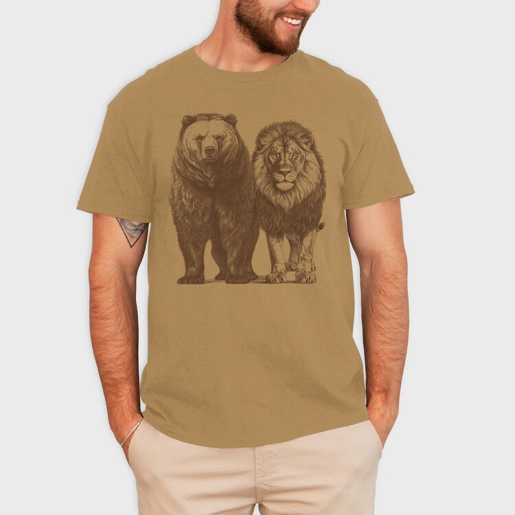 Bear Lion, Tricou Barbati (Unisex)