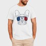 Frenchie Dog, Tricou Barbati (Unisex)