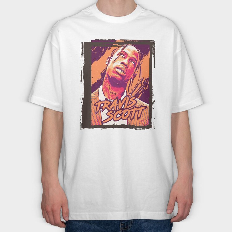 19179 Trams Scott Vintage, Tricou Oversize Barbati (Unisex)