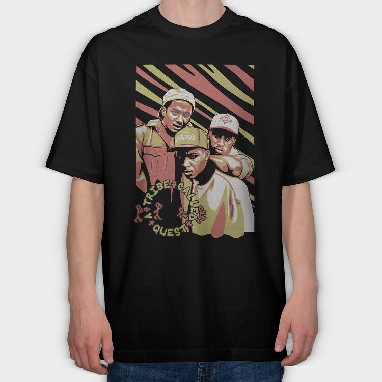 19180 Tribe Calling Quest, Tricou Oversize Barbati (Unisex)