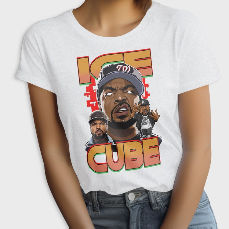 19137 Ice Cube Hip Hop, Tricou Femei
