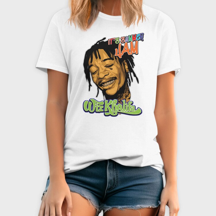 19185 Wiz Khalifa Vintage, Tricou Barbati (Unisex)