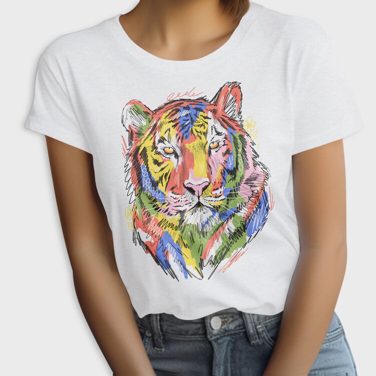 Colorful Tiger, Tricou Femei
