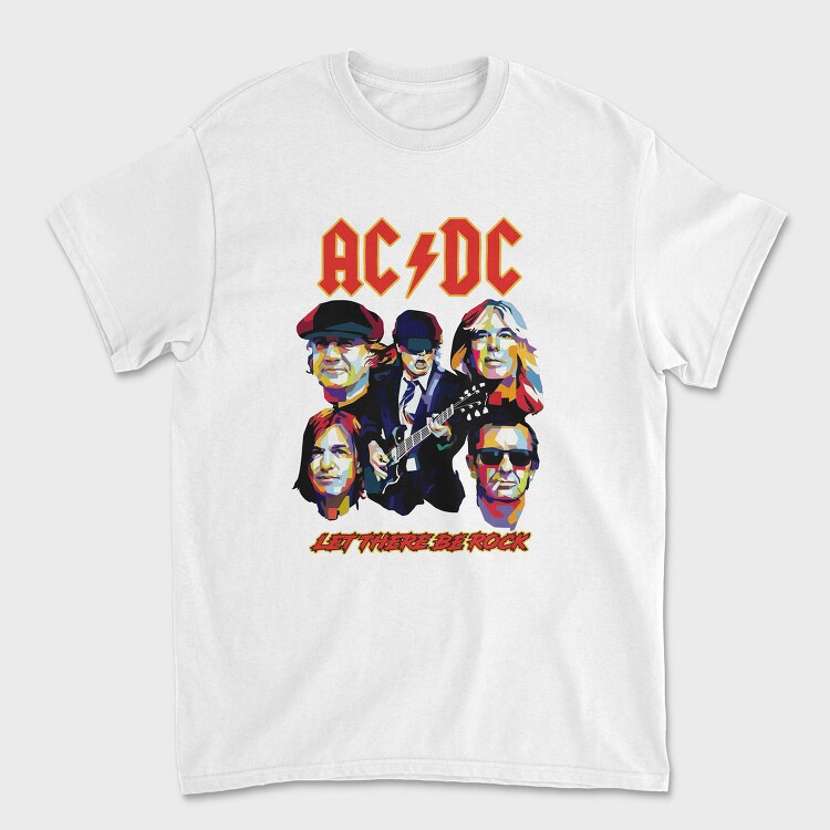ACDC Let there be Rock, Tricou Barbati (Unisex)