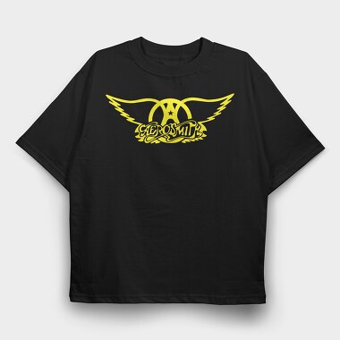 AEROSMITH Logo Name Art, Tricou Oversize Barbati (Unisex)