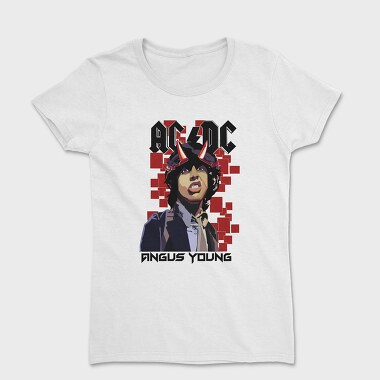 ANGUS YOUNG ACDC, Tricou Femei