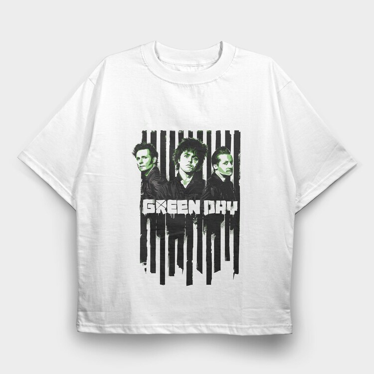 GREEN DAY Art Design1, Tricou Oversize Barbati (Unisex)