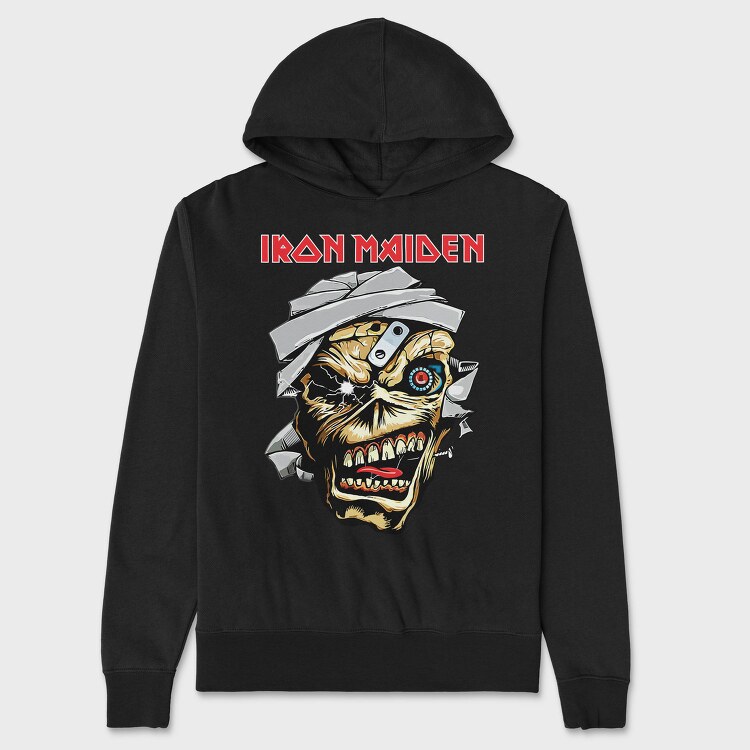 IRON MAIDEN EDDIE METAL, Hanorac Oversize Barbati (Unisex)