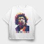 J HENDRIX Art1, Tricou Oversize Barbati (Unisex)