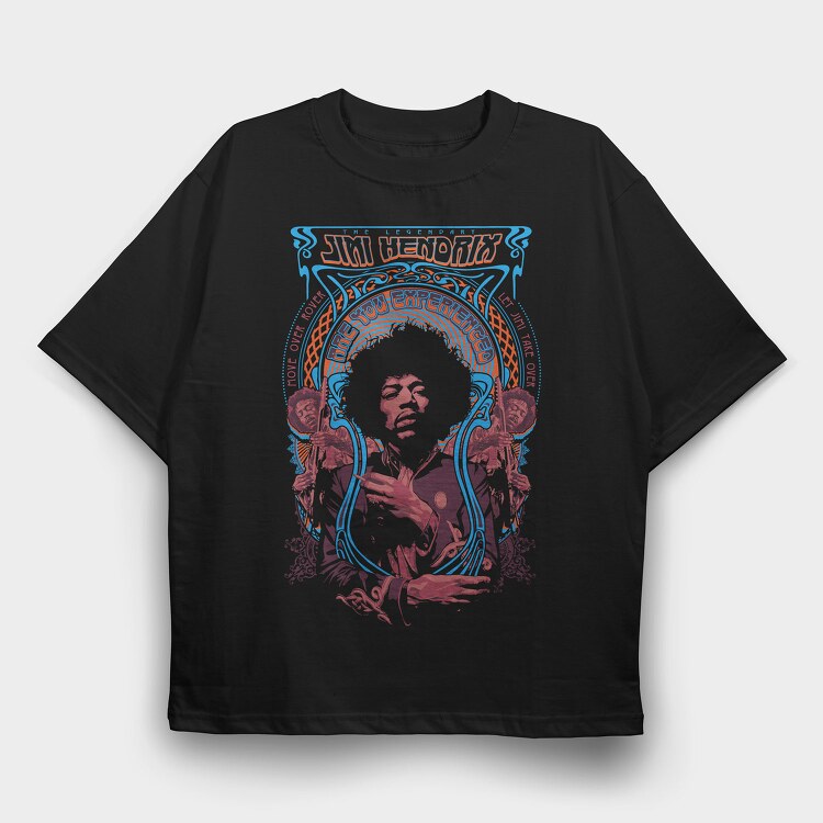 JIMI HENDRIX Are you experienced, Tricou Oversize Barbati (Unisex)