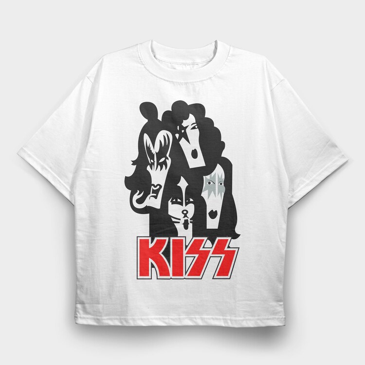KISS Art1, Tricou Oversize Barbati (Unisex)