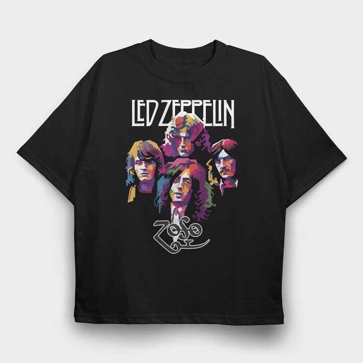 LED ZEP 1, Tricou Oversize Barbati (Unisex)