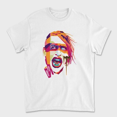 MARILYN MANSON, Tricou Barbati (Unisex)