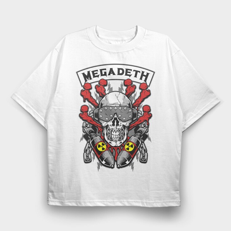 MEGADETH Art3, Tricou Oversize Barbati (Unisex)