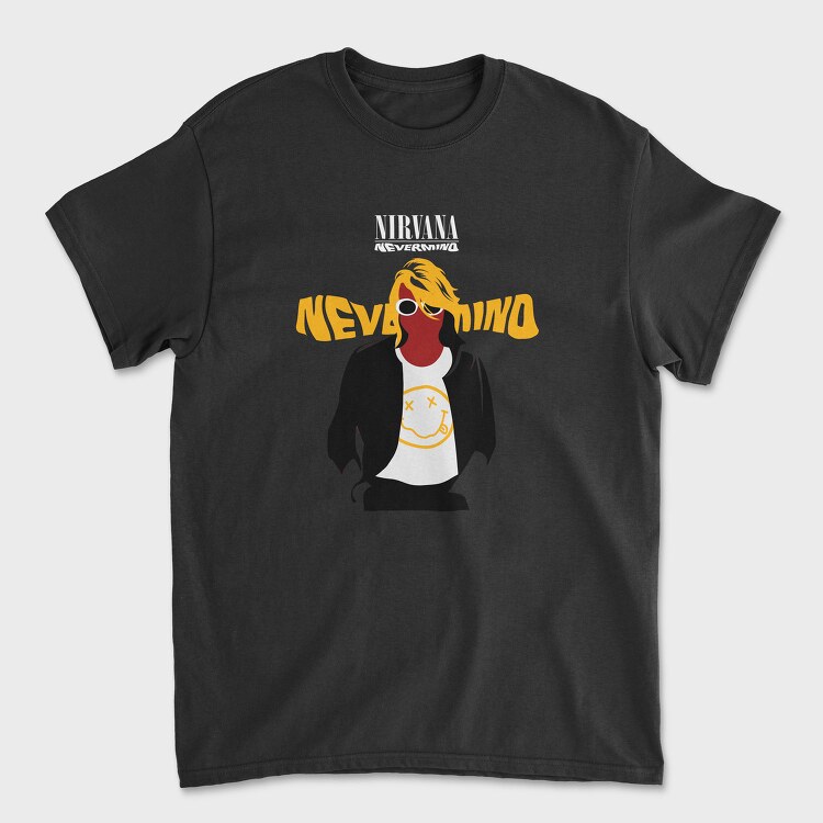NIRVANA Cobain Nevermind, Tricou Barbati (Unisex)