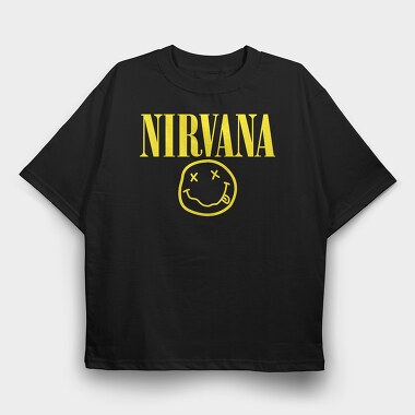 NIRVANA Face Art, Tricou Oversize Barbati (Unisex)