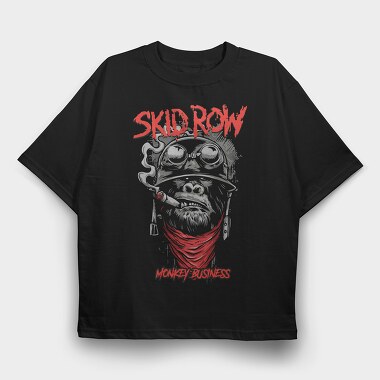 SKID ROW Monkey Business, Tricou Oversize Barbati (Unisex)