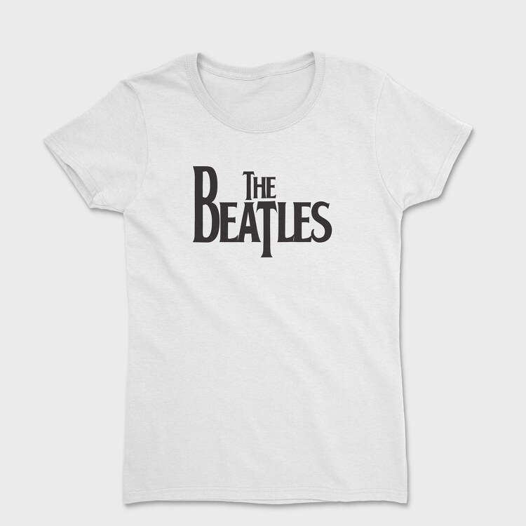 THE BEATLES Logo Name Art, Tricou Femei