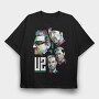 U2 Art1, Tricou Oversize Barbati (Unisex)